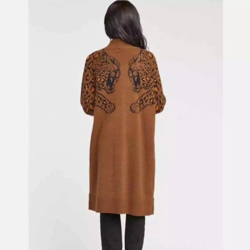 NWT Show Me Your Mumu Big Bang Jumping Leopard Cardi